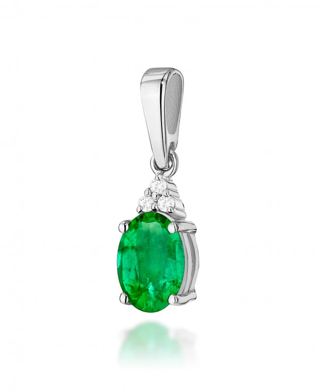 Zawieszka Bonore ze Złota próby 585 ze szmaragdem 0,8 ct 173743