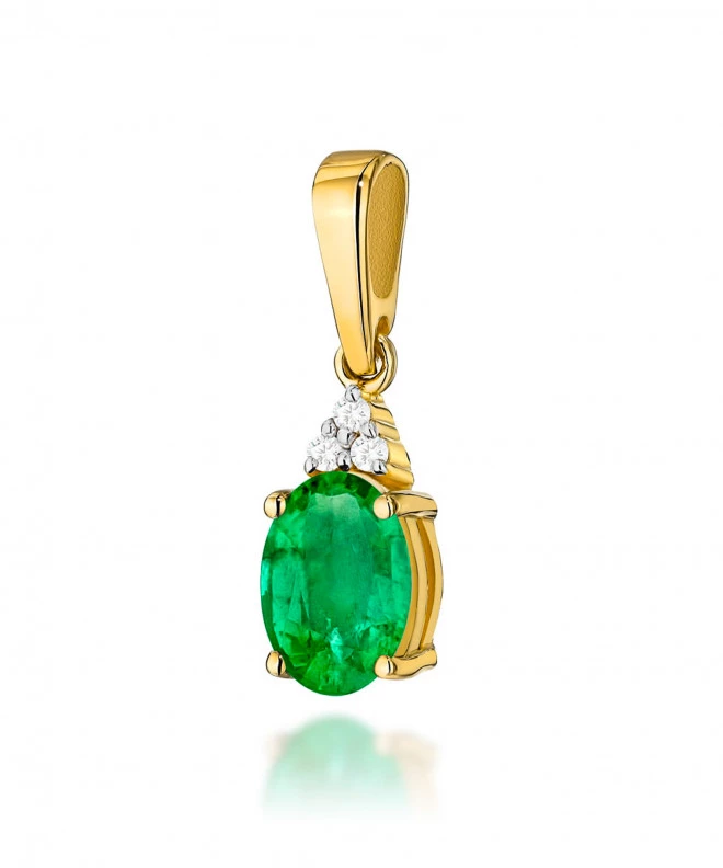 Zawieszka Bonore ze Złota próby 585 ze szmaragdem 0,8 ct 173742