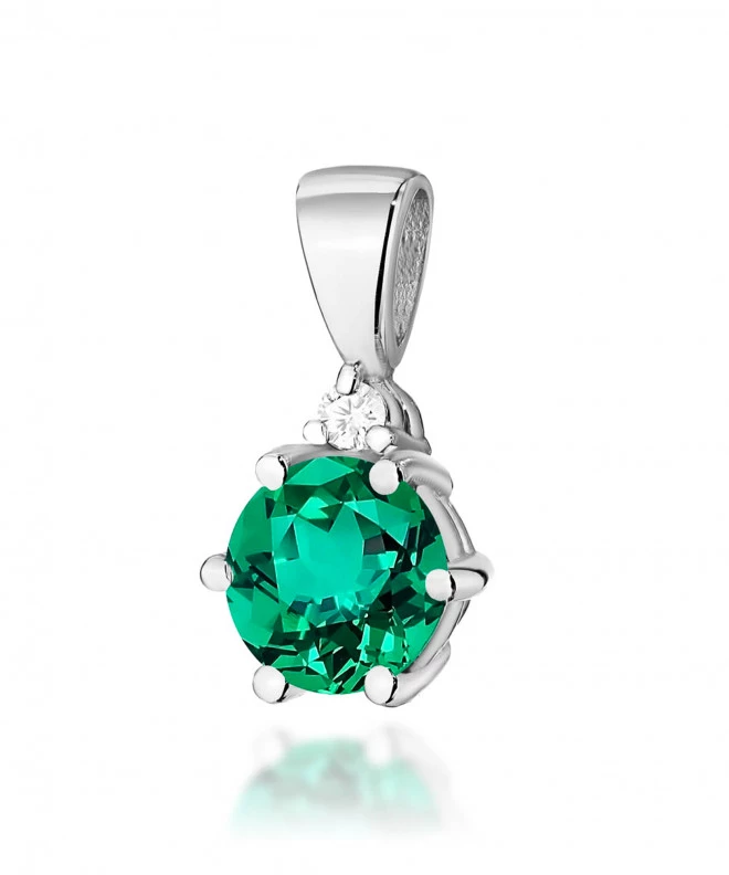 Zawieszka Bonore ze Złota próby 585 ze szmaragdem 0,5 ct 173778