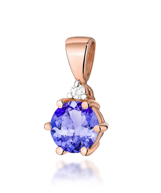 Zawieszka Bonore ze Złota próby 585 z tanzanitem 0,5 ct 173782