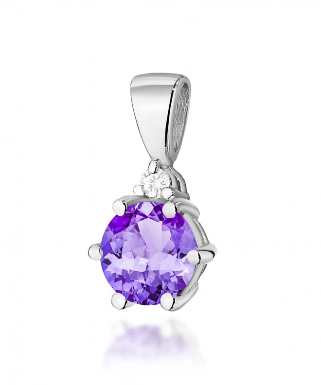 Zawieszka Bonore ze Złota próby 585 z ametystem 0,5 ct 173757