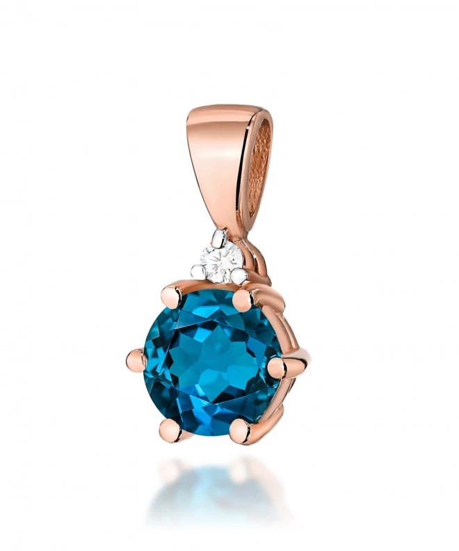Zawieszka Bonore ze Złota próby 585 z topazem 0,5 ct 173788