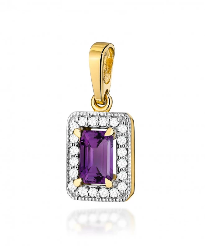 Zawieszka Bonore ze Złota próby 585 z ametystem 0,5 ct 173801