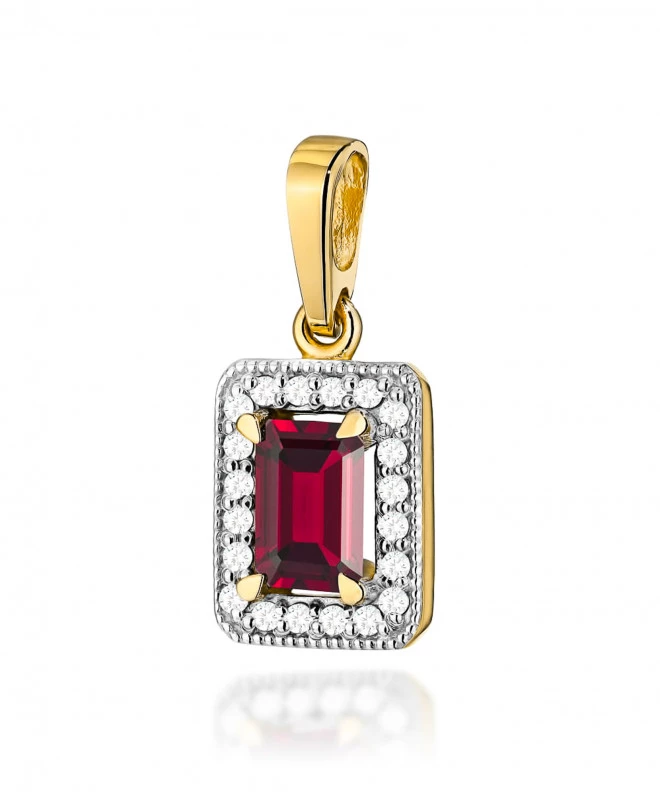 Zawieszka Bonore ze Złota próby 585 z granatem 0,7 ct 173812
