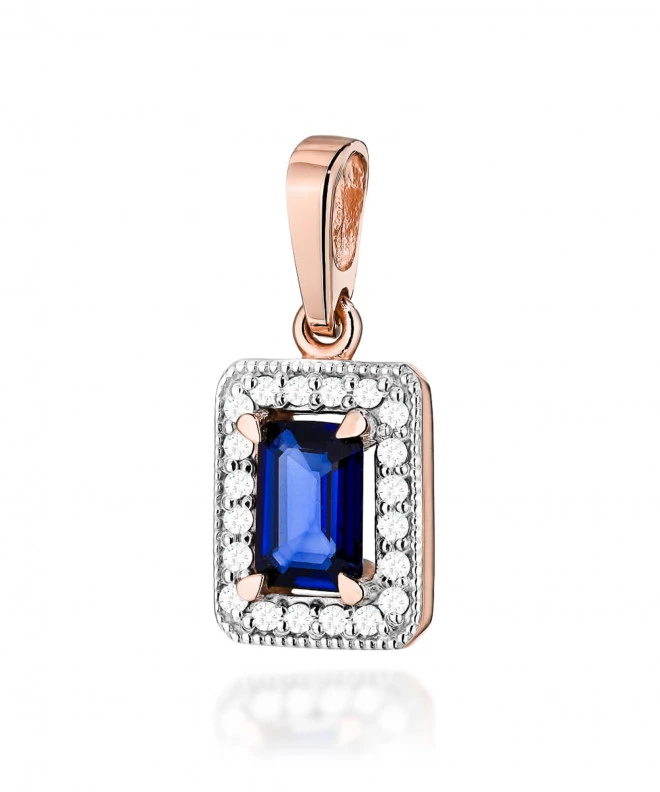 Zawieszka Bonore ze Złota próby 585 z szafirem 0,6 ct 173818