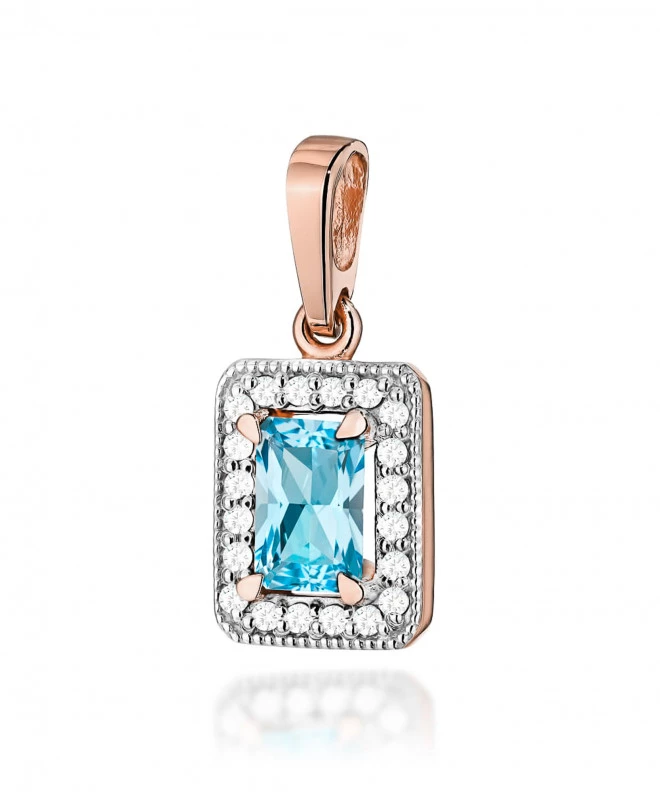 Zawieszka Bonore ze Złota próby 585 z topazem 0,65 ct 173821