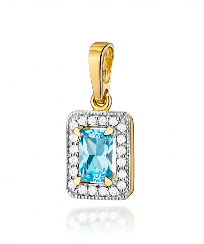 Zawieszka Bonore ze Złota próby 585 z topazem 0,65 ct 173819