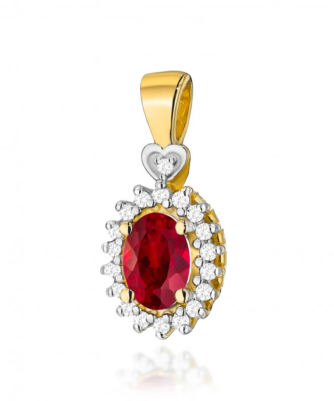 Zawieszka Bonore ze Złota próby 585 z rubinem 0,6 ct 173831