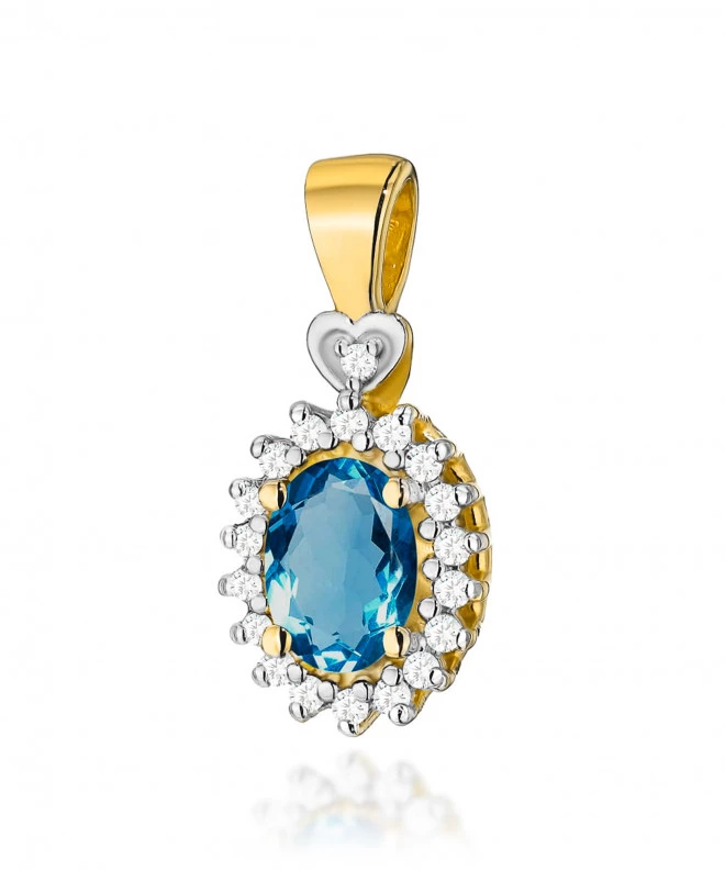 Zawieszka Bonore ze Złota próby 585 z topazem 0,5 ct 173846