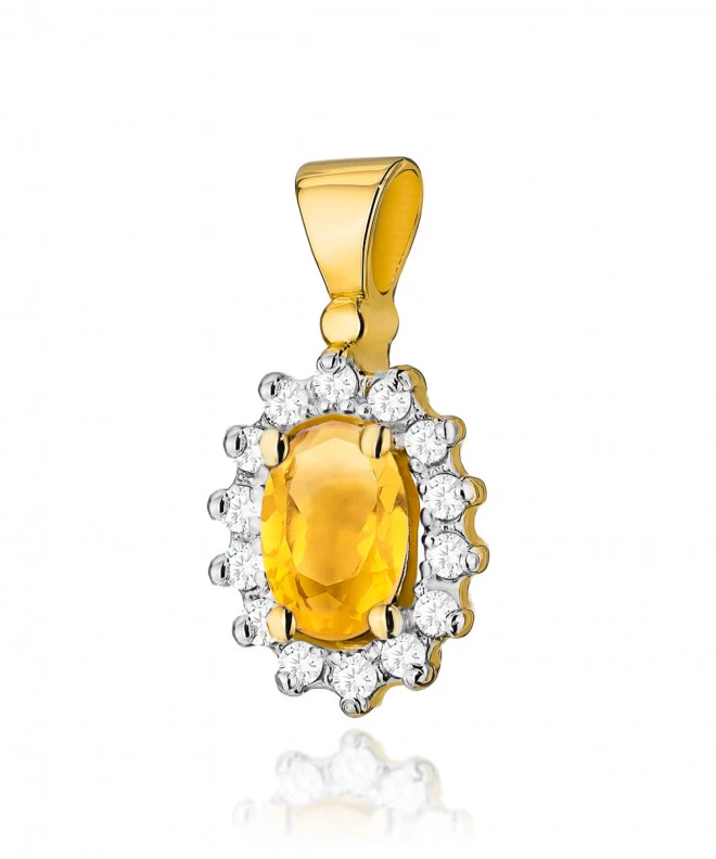 Zawieszka Bonore ze Złota próby 585 z cytrynem 0,6 ct 173852
