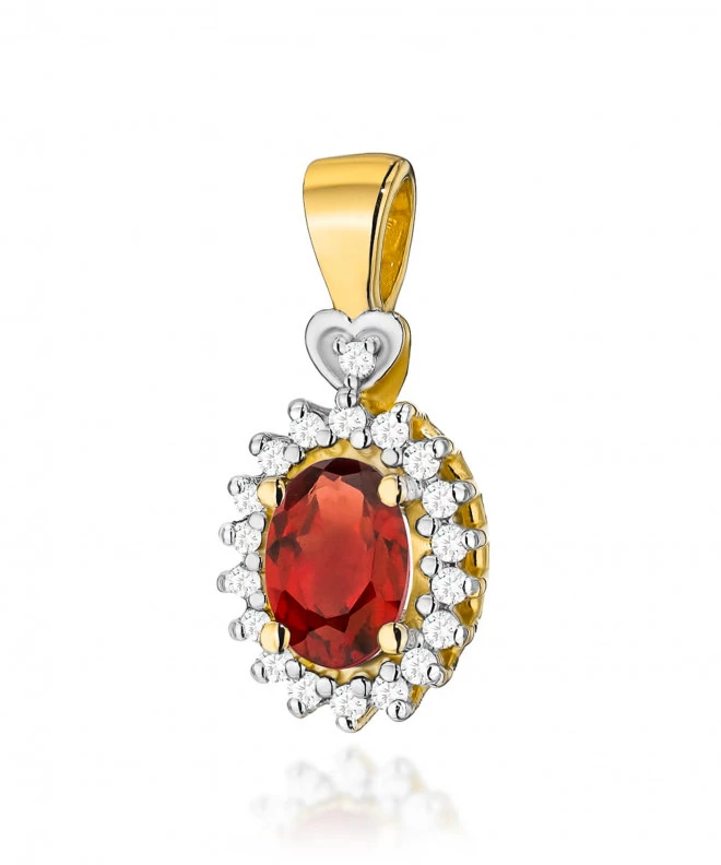 Zawieszka Bonore ze Złota próby 585 z granatem 0,5 ct 173828