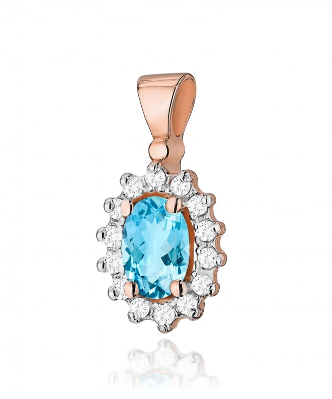 Zawieszka Bonore ze Złota próby 585 z topazem 0,5 ct 173872