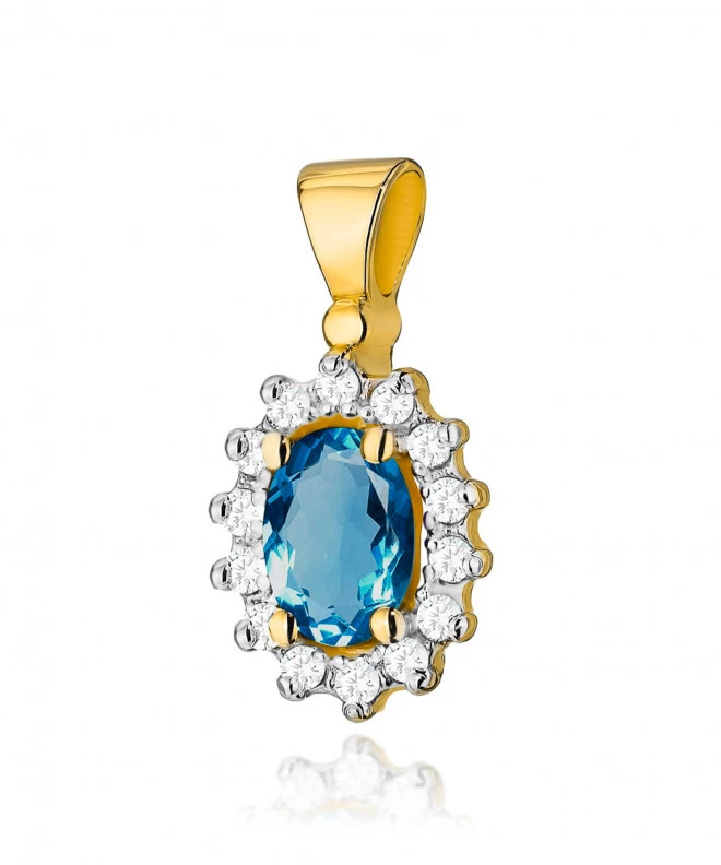 Zawieszka Bonore ze Złota próby 585 z topazem 0,5 ct 173873