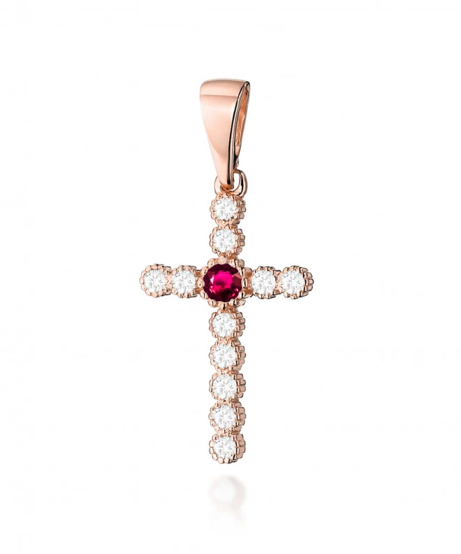 Zawieszka Bonore ze Złota próby 585 z rubinem 0,15 ct 173729