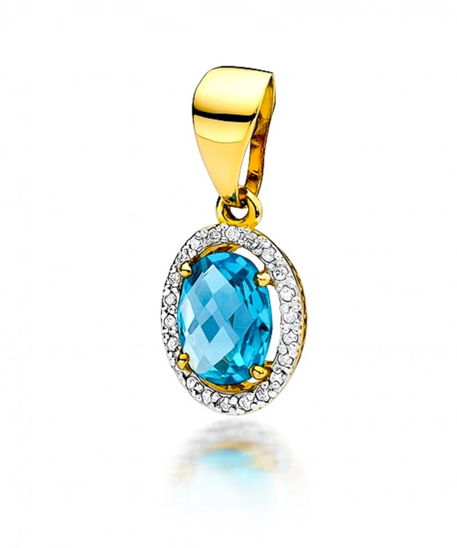 Zawieszka Bonore ze Złota próby 585 z topazem 1,7 ct 173121