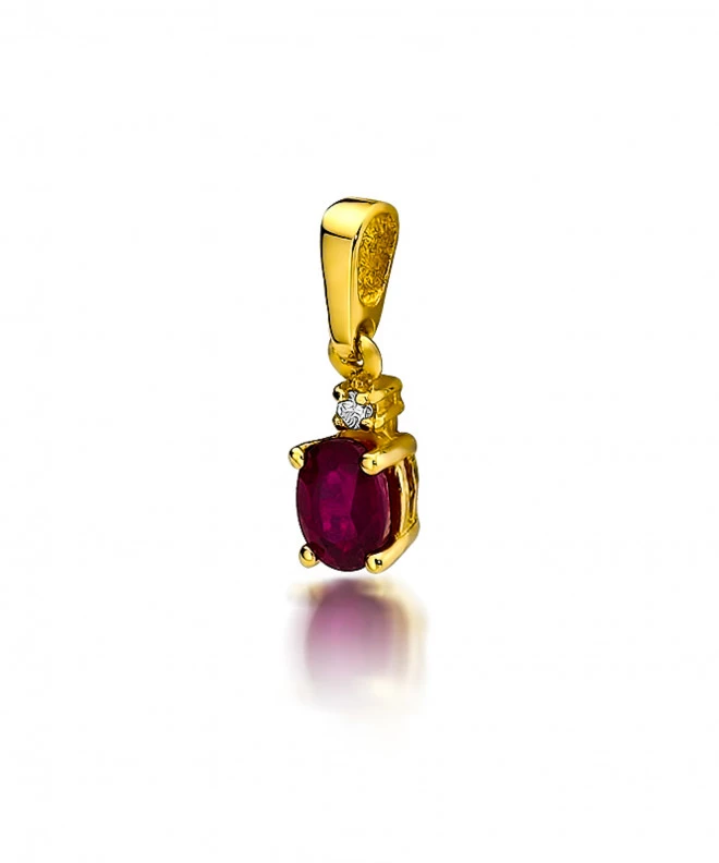 Zawieszka Bonore ze Złota próby 585 z rubinem 0,6 ct 173143