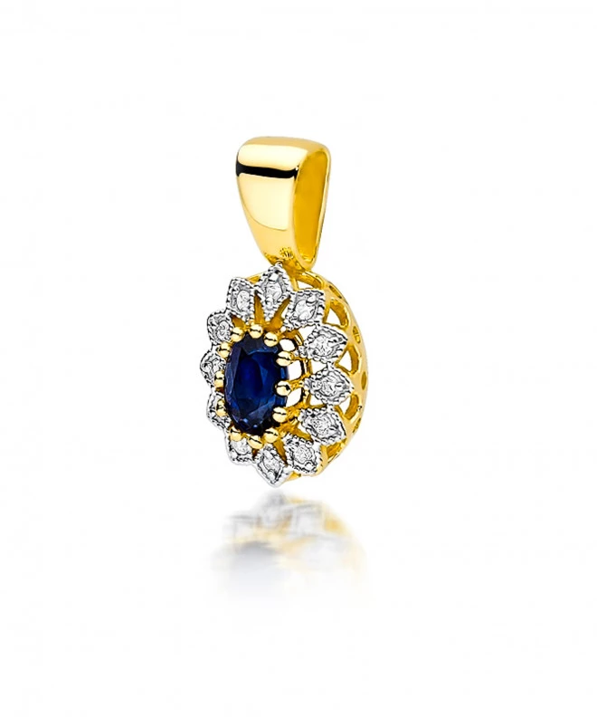 Zawieszka Bonore ze Złota próby 585 z szafirem 0,7 ct 173195