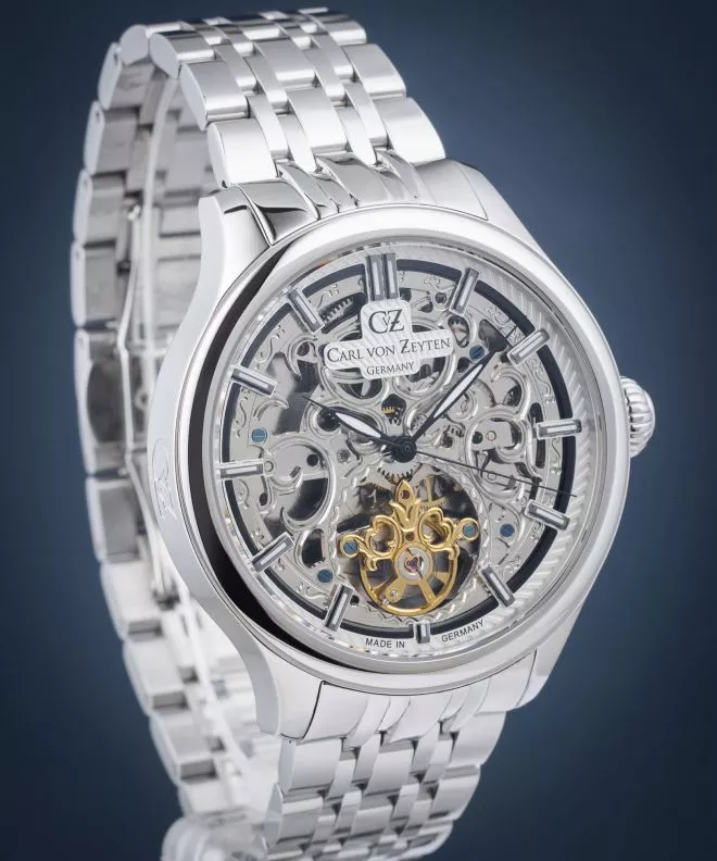 Zegarek męski Carl von Zeyten St. Georgen Skeleton Automatic CVZ0014WHMS