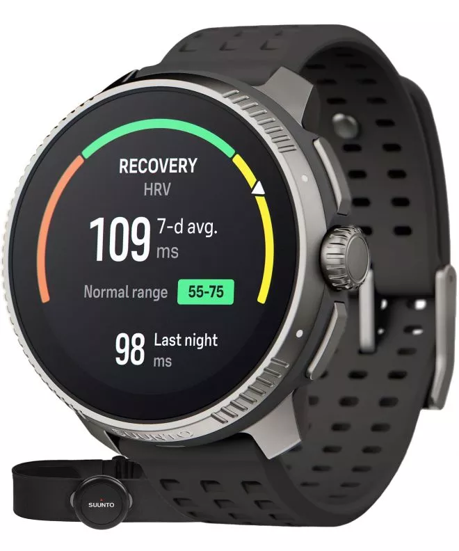 Zegarek Multisportowy Suunto Race Titanium Charcoal + Pas HR [Sapphire Glass] SS050932000​HR