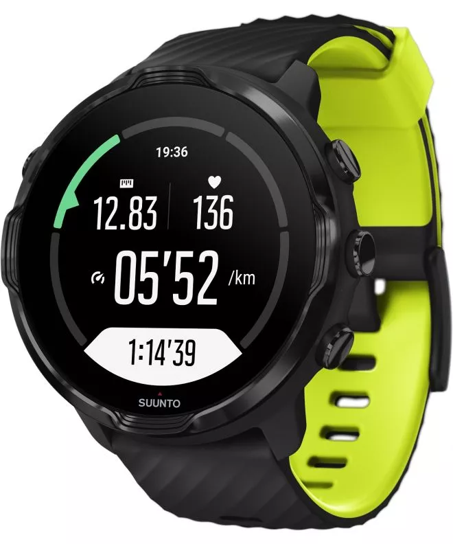 Zegarek smartwatch Suunto 7 Black Lime Wrist HR GPS Outlet SS050379000-WYP222700