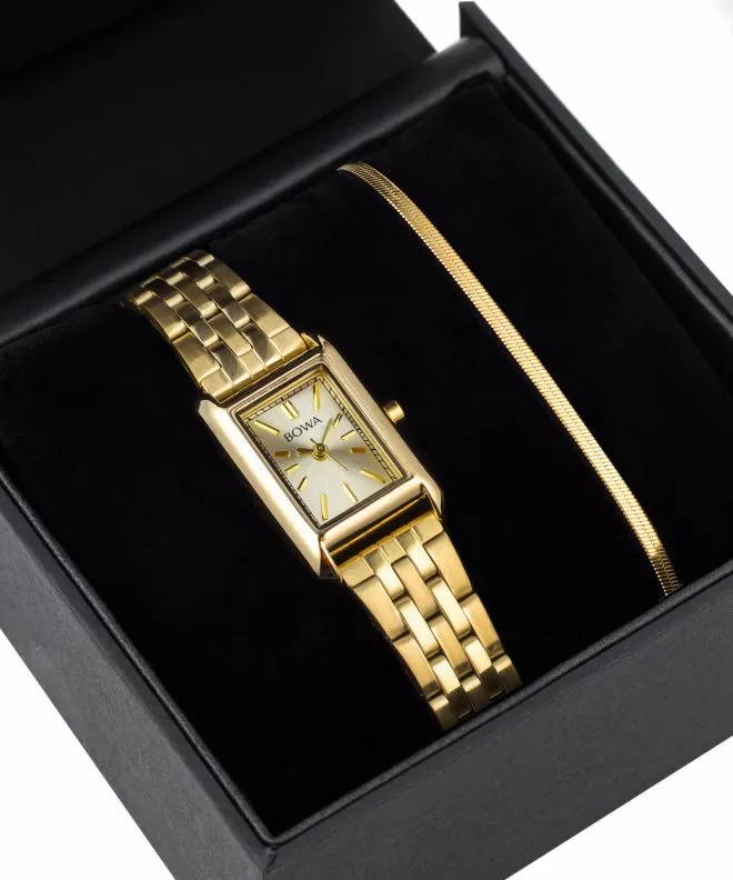 Zegarek damski BOWA Paris Full-Gold Steel 20 Gift Set PS194-44-144S-419-03