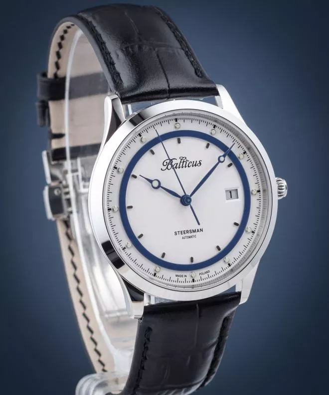 Zegarek męski Balticus Steersman Automatic Limited Edition BALSTSWBLU