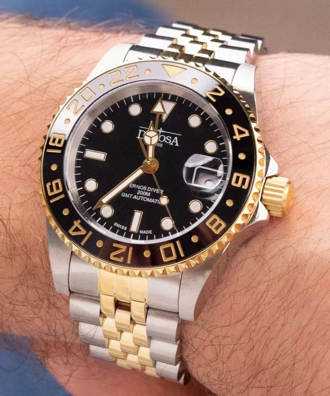 Zegarek męski Davosa Ternos Diver Ceramic GMT 161.591.05