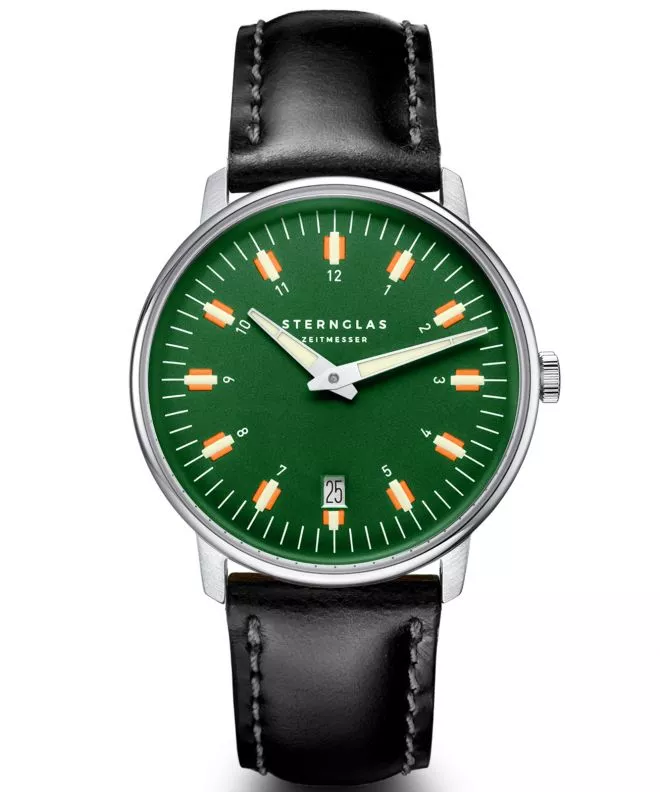 Zegarek męski Sternglas Egor Green Silver S01-EG08-BR02
