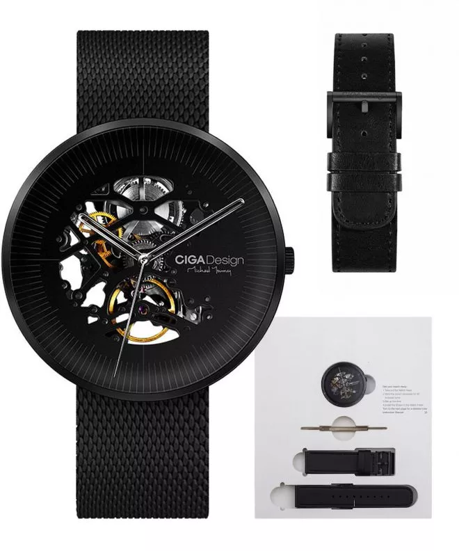 Zegarek męski Ciga MY Series Stainless Steel Skeleton Automatic M021-BLBL-W13