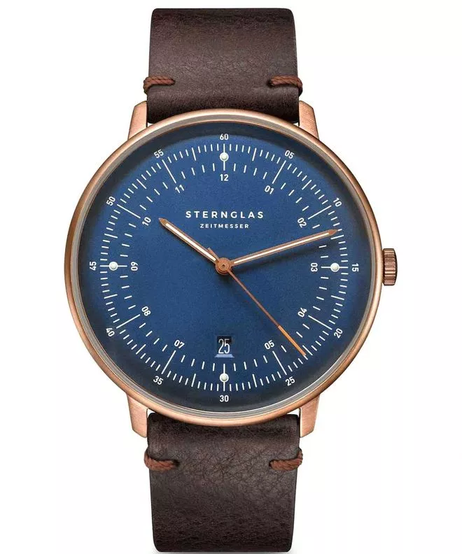 Zegarek męski Sternglas Hamburg Dark Blue Bronze S01-HH27-VI17
