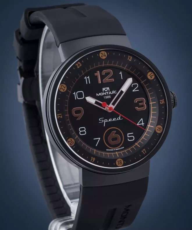 Zegarek męski Montjuic Speed Elegance Bronze PVD MJ1.0507.B