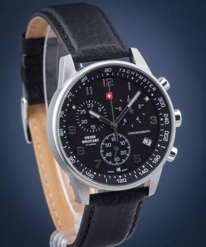 Swiss Military Orologio Uomo SM34012.14 – Cassa Acciaio E Cinturino Nylon, 41mm