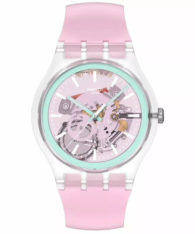 Zegarek Swatch Swatch Pay Perfectly Pink Pay SO29K121-6000
