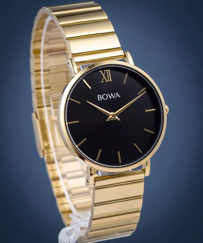Zegarek damski BOWA London Black-Gold Steel 33 LO334-14-164S