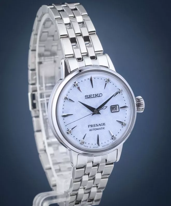 Zegarek damski Seiko Presage Cocktail Time ‘Skydiving’ Diamonds Twist SRE007J1 (SRE007)