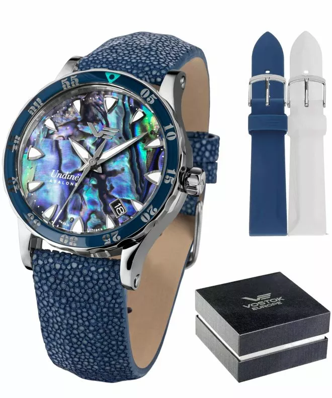 Zegarek damski Vostok Europe Undine Abalone Limited Edition NH35A-515A757