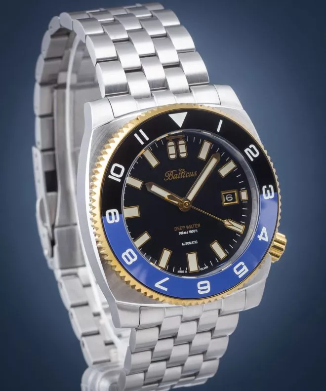 Zegarek męski Balticus Deep Water Black-Blue Bicolor SET Limited Edition BLT-DWOBBG