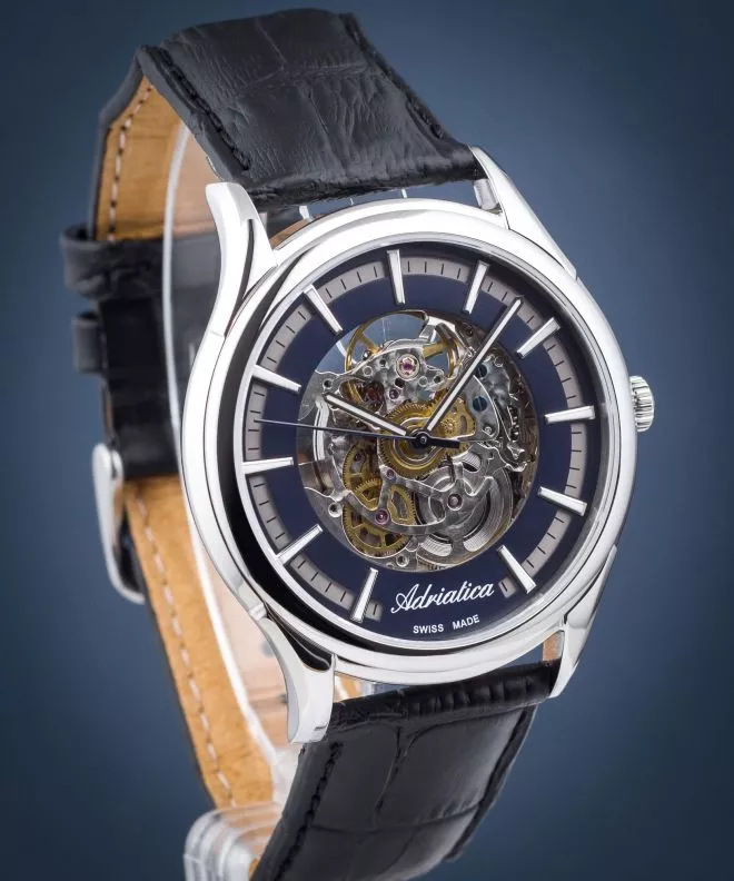 Zegarek męski Adriatica Automatic Skeleton SET A8328.5215SA