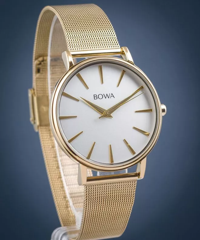 Zegarek damski BOWA Praha Silver-Gold Mesh 38 PH384-54-184M