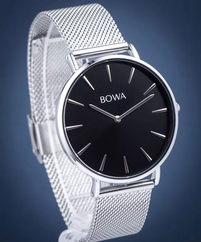 Zegarek BOWA New York Black-Silver Mesh 38 NY385-15-185M