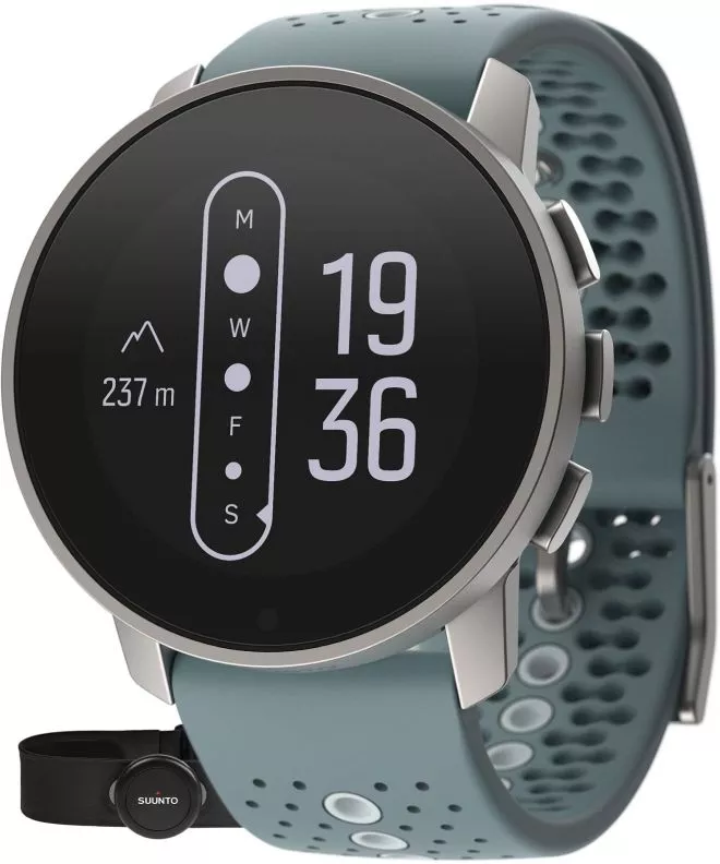 Smartwatch Suunto 9 Peak Moss Gray + Pas HR [Sapphire Glass] SS050524000HR