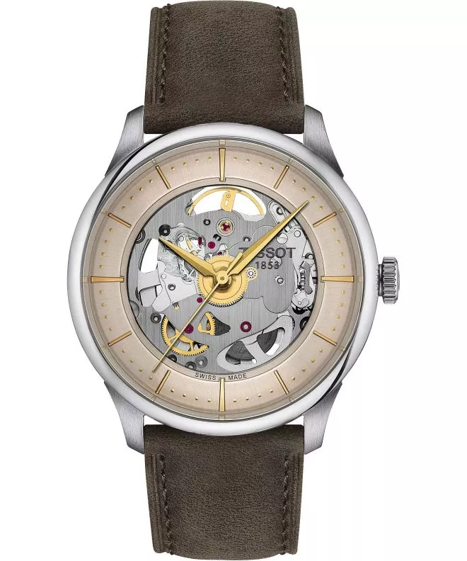 Zegarek Tissot Chemin Des Tourelles Skeleton Automatic T139.836.16.261.00 (T1398361626100)