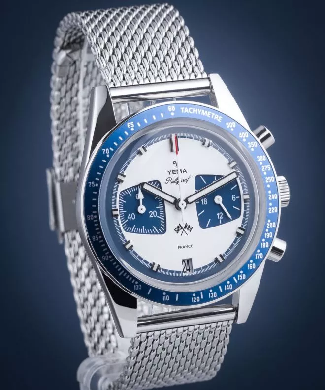 Zegarek męski Yema Rallygraf Chronograph Meca-Quartz YMHF1580-GM