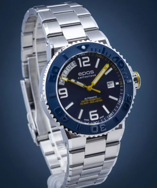 Zegarek męski Epos Sportive Day Date Diver Automatic 3441.142.96.96.30