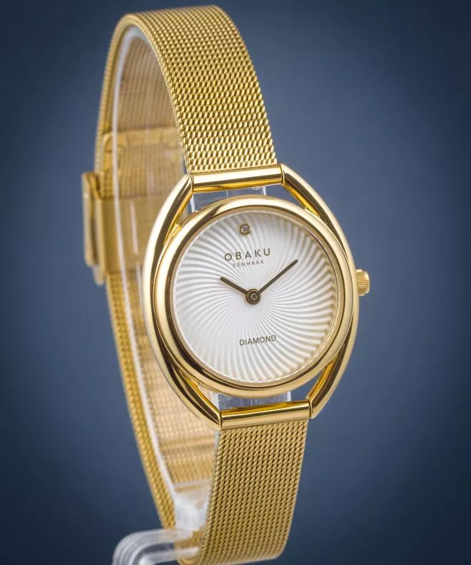 Zegarek damski Obaku Juvel Diamond V286LXGIMG
