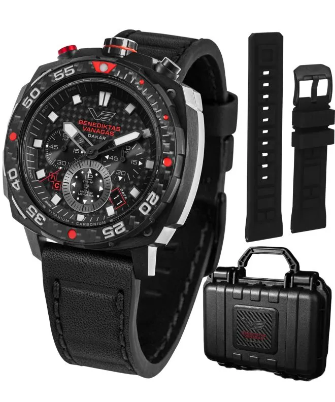 Zegarek męski Vostok Europe Benediktas Vanagas Dakar Chronograph Europe Systema Periodicum Special Edition VK67-650J740
