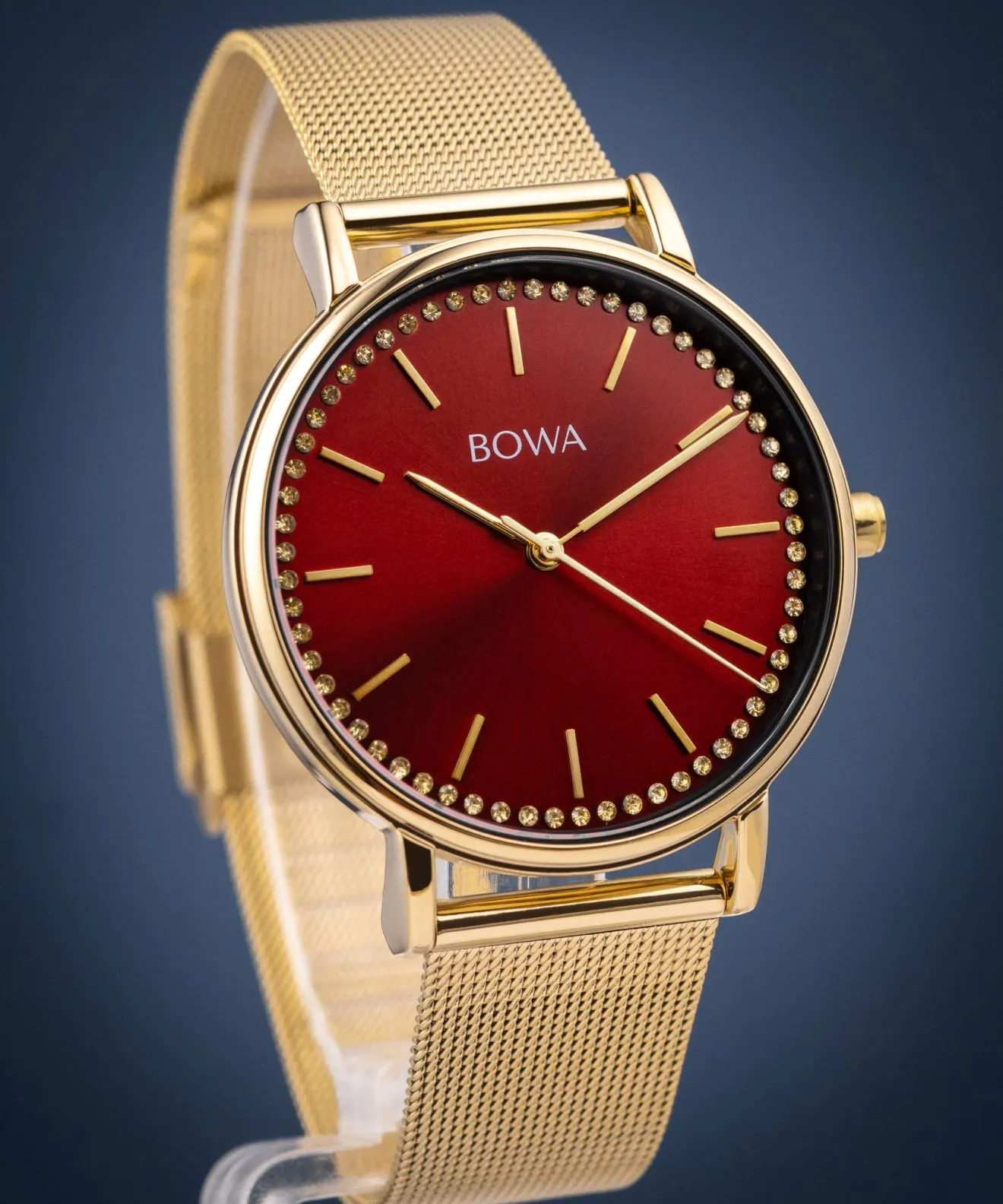 Zegarek BOWA Rio Red-Gold Mesh 38 RI384-134-184M