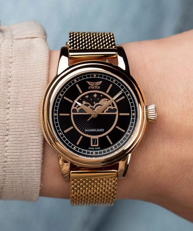 Zegarek damski Aviator Douglas Moonflight Limited Edition V.1.33.2.253.5