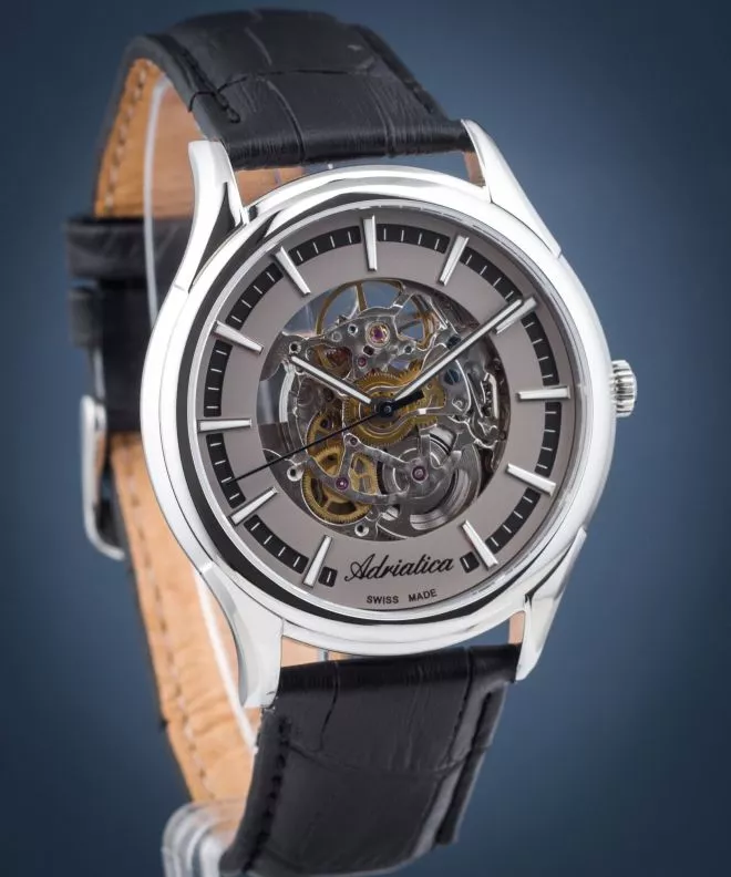 Zegarek męski Adriatica Automatic Skeleton SET A8328.5217SA