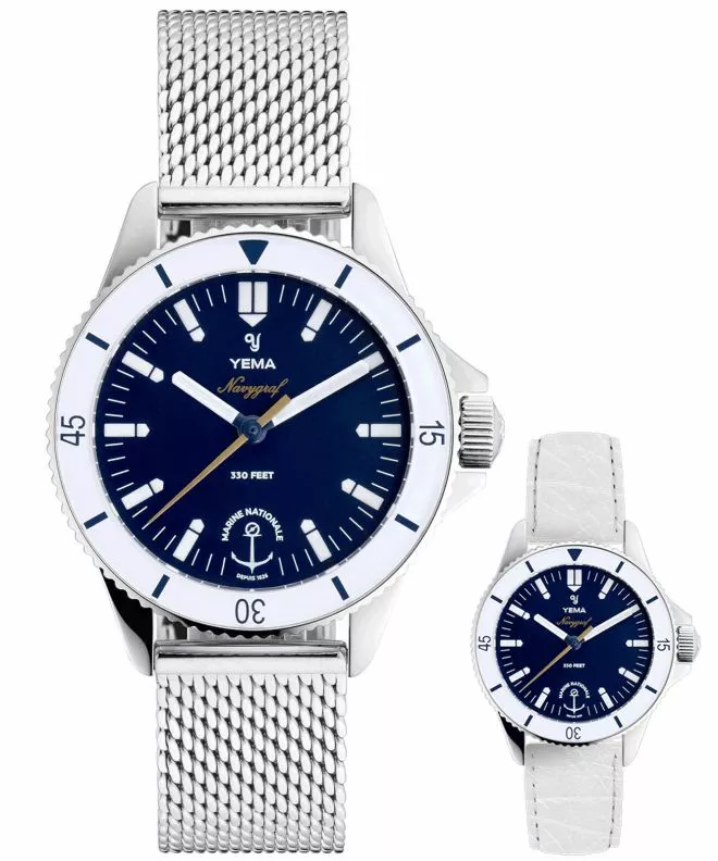 Zegarek damski Yema Navygraf Marine Nationale Femme SET YMHFMN34-GM